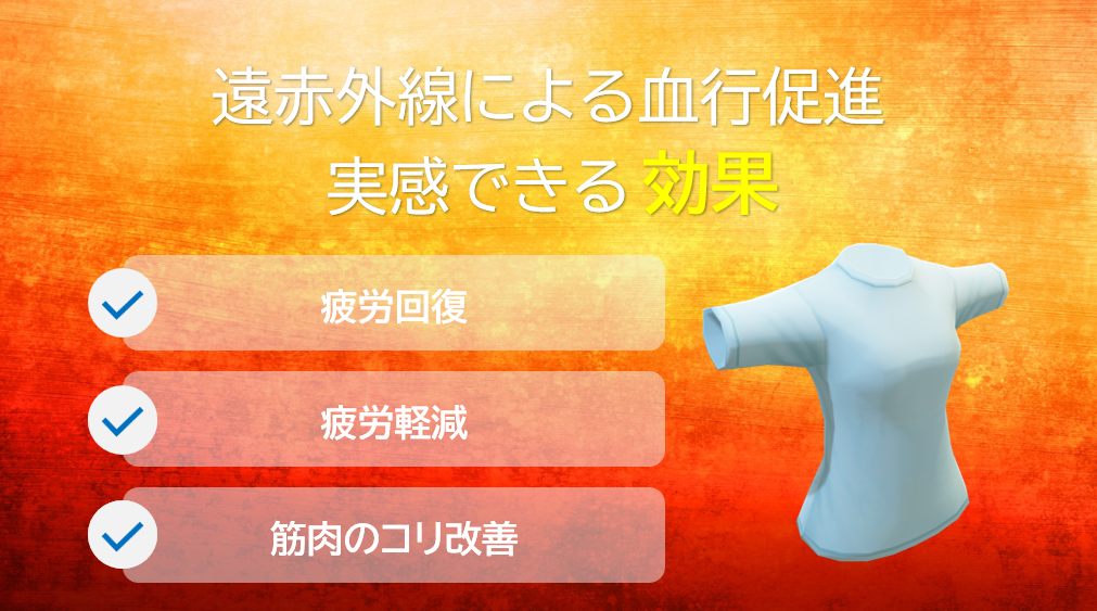 【効果】リカバリーウェアの遠赤外線効果